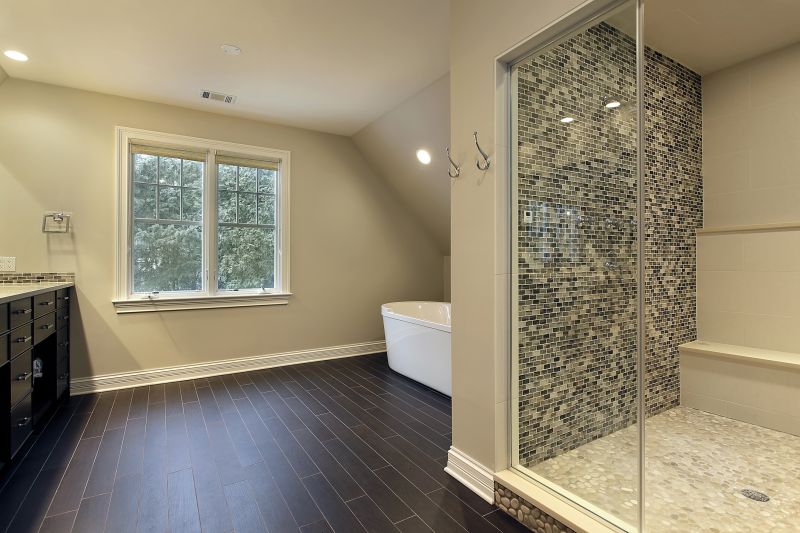 Tile Accented Shower Space